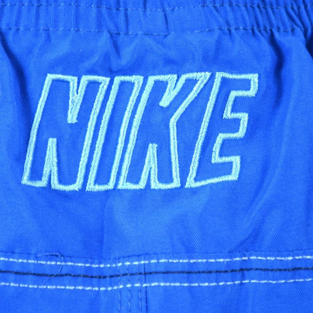 Nike Mens Swim Trunks Blue Cargo Pocket Mesh Lined Board Shorts Size Large